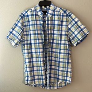 Tommy Hilfiger blue plaid button down size Small